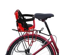 Siège de vélo arrière pour enfant avec système de ceinture de sécurité, paroi de protection en forme de U, siège rembourré pour vélos adultes, VTT, vélo électrique, ajustement universel, 36 x 52 cm