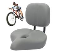 Siège de vélo avec dossier - Selle passager carrière crevette, confort longue distance | Coussin de vélo extra large absorbant les chocs avec soutien dorsal confortable pour VTT, vélo électrique ou