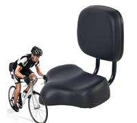 Siège de vélo avec dossier - Siège de vélo confortable | Selle large ergonomique en cuir synthétique doux | Accessoires de cyclisme absorbant les chocs pour les exercices de montagne sur route