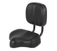 Siège de vélo avec Dossier, sièges de vélo surdimensionnés et Confortables, Selle de vélo Large de Remplacement pour Hommes et Femmes pour vélos Peloton, vélos de croisière (Noire)