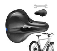 Siège de vélo - Coussin rembourré imperméable en mousse à mémoire de forme, double absorption des chocs, pour homme confortable - pour vélo de montagne