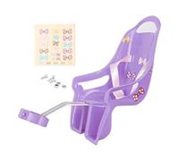Siège de vélo de - Fixation de vélo, Chaise de vélo décorative pour poupées avec autocollants | Pour , convient aux peluches et aux animaux en peluche, porte-arrière, vélo de jouets