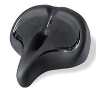 Siège de vélo Large et Confortable Selle pour Les vélos de Montagne et Les vélos de Banlieue, Coussin de Cyclisme épaissis de Conception Ergonomique Accessoires de Cyclisme Noir (Rouge)