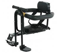 Siège de vélo pour enfant, siège de vélo pour enfant monté à l'avant, réglable pour les âges 8 mois à 7 ans, sièges souples confortables en PU pour un cyclisme en famille en toute sécurité