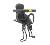 Siège de vélo pour enfant, siège tubulaire réglable en hauteur avec ceinture de sécurité, barre de protection et pédales à trois positions, siège rembourré avec dossier, pour enfants de 1 à 5