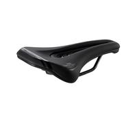 Selle San Marco Ground Shield Dynamic - Selle VTT/Off-Road avec Protection Anti-Boue, Canal Open Fit, Rails en Manganèse - Taille S3, Noir