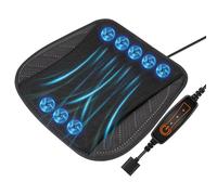 Siège de voiture de refroidissement - coussin de couverture ventilé, coussin de ventilateur respirant | Flux d'air réglable à 3 vitesses, tapis de confort anti-SWEAT, soulagement de la conduite avec