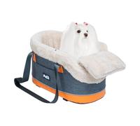 Siège de voiture demi-console centrale pour chien, siège auto pour animaux de compagnie avec accoudoirs souples | Sacs de voyage pour chiens et chats, transporteurs au