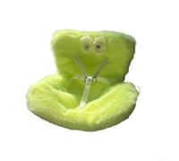 Siège de voiture en peluche douce pour une présentation sécurisée, parfait pour améliorer l'intérieur du véhicule (vert)