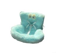 Siège de voiture en peluche douce pour une présentation sécurisée, parfait pour améliorer l'intérieur du véhicule (bleu)