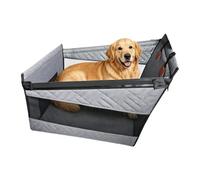 Siège de voiture pour animaux de compagnie, imperméable, non glissant | Sac de rangement intégré - Base renforcée pour plus de stabilité - Accès des deux côtés - Coussin amovible
