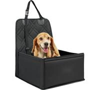Siège de voiture pour chien à l'avant et à l'arrière - Siège pour chien banquette arrière - 45x45x55 cm - Noir - Parfait pour voyager avec des animaux domestiques
