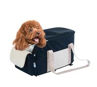 Siège de voiture pour chien avec console centrale, siège auto portable, sûr et confortable, installation facile, siège pour chien au milieu, laisse de sécurité avec coussin doux