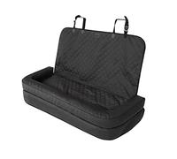 Siège de Voiture pour Chien, Caisse de Transport, Lit, Banquette Arrière, Couverture, Panier pour Chien et Chat de Petite Taille - 135 x 45 cm, Noir