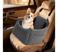 Siège de voiture pour chien de petite à moyenne taille, lavable, avec poches de rangement, sangles réglables, siège de voiture épaissi, pour siège arrière et siège avant