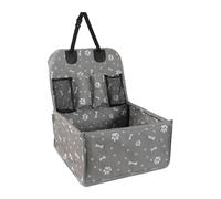 Siège de voiture pour chien pour siège arrière, porte-siège de voiture pour petits chiens, avec poches, siège étanche pour chien avec sangle King