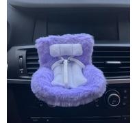 Siège de voiture pour Labubu avec coussin en fourrure douce pour poupées de 10 à 17 cm, accessoires de poupée, décoration de grille d'aération de voiture, comprend un pied de siège pour affichage de