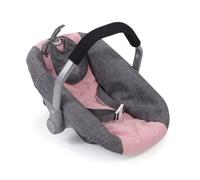 Siège de voiture pour poupées gris rose