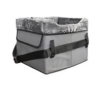 Siège de voyage pour chien : structure en peluche portable et lavable, sangles de sécurité sécurisées, poches de rangement utiles, lit d'appoint confortable pour véhicules pour chiens, opc confortable