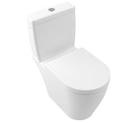 Siège de WC Avento de Villeroy & Boch, QuickRelease, SoftClose, 374x445x49mm, 9M77C1RW, Couleur: Blanc de pierre