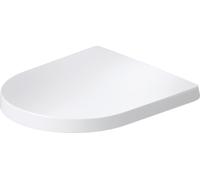 Duravit Siège WC – 37×54 cm – Amovible – Fermeture douce – Finition satinée blanche