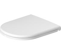 Siège de WC Duravit D-Code, 433x374mm, sans dispositif d'abaissement automatique, blanc brillant, 0028110021