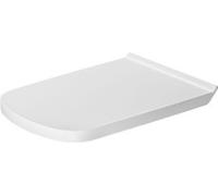 Siège de WC Duravit DuraStyle, version allongée, charnières en acier inoxydable, 0062310000