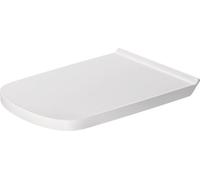 Siège de WC Duravit DuraStyle, version allongée, charnières en acier inoxydable, avec mécanisme de fermeture en douceur, 0062390000