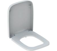 SiÚge de WC Geberit Renova Plan, abaissement automatique, fixation depuis dessus, charniÚres Quick-Release, 500.832.00.1 - 500.832.00.1