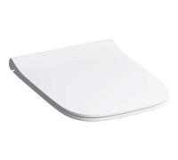 Geberit Siège WC Smyle Slim – sandwich antibactérien, charnières QuickRelease, fermeture auto, blanc
