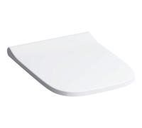 Keramag Smyle Smyle Slim SiÃšge WC avec couvercle, enveloppant, antibactÃ©rien, charniÃšres QuickRelease, blanc, avec mÃ©canisme de fermeture souple - 500.687.01.1