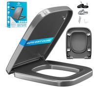 Siège de WC KESSER® avec système d'abaissement automatique, abattant de toilette avec fonction Quick-Release et Softclose - montage simple, couvercle de toilette en Duroplast, siège de toilette avec