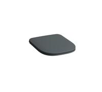 Siège de WC LAUFEN MEDA slim, avec couvercle, amovible, avec dispositif d'abaissement automatique, 365x448x56mm, H8911157580001, Couleur: Graphite mat
