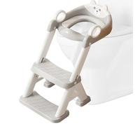 Siège d'entraînement au petit tout-petit - Hauteur réglable 2 en 1 siège de pot avec tabouret de pas | Traineur pliable Trainer non glissé Baby Tools With Splash Guard pour salle de bain