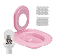 Siège D'entraînement Aux Toilettes pour Chat 39x36,5 Cm Toilettes Réutilisables pour Entraîneur PP Commodité Entraîneur De Toilette pour Chat Pot WC Hygiénique Chatons Et Chats Adultes