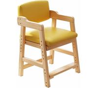 Siège d'étude réglable pour enfants avec pédale - Design ergonomique pour un confort amélioré - Siège en pin - Idéal pour la maison, la salle d'étude, la table d'ordinateur