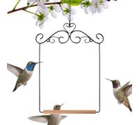 Siège d'oiseau | Décoration de jardin esthétique avec chaîne,Support pour perroquets et cages d'oiseaux | Oiseaux Petits et Moyens pour Volière intérieure et extérieure Balcon Terrasse