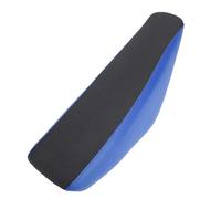 Siège en mousse plat et haut pour moto tout-terrain, siège en mousse haut pour moto avec housse en cuir respirant, remplacement amortissant des chocs pour motos tout-terrain CRF50, (Bleue)