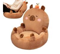 Siège en Peluche Capybara Doux et Confortable de 50 cm avec Dossier, Coussin de siège Capybara, Coussin décoratif pour canapé, Sol, Soutien Dorsal pour Filles et Femmes, Chaise de Bureau, Chambre