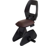 Siège enfant arrière Bobike One Junior - Noir/marron - Fixation porte-bagages