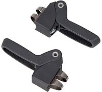 Siège enfant arrière Qibbel 6+ Junior avec repose-pieds, sécurité Ceinture et plaque de protection - Noir/Noir