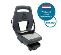 Siège enfant arrière Qibbel Junior 6+ - MIK HD - avec repose-pieds et plaque de protection - Gris granit