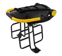 Siège enfant de vélo arrière pliable avec dossier réglable pour 1-4 ans | Cadre en acier au carbone de haute qualité, dossier réglable en trois positions et dispositif de protection sur tout le