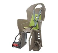 Polisport Siège vélo enfant arrière Move Koolah FF Max 22 kg Marron/Vert Garçon