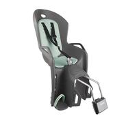 Hamax Porte-bébé vélo Amiga – Face route – Harnais 3 points – Max 22 kg – Gris foncé/vert