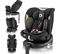 Siège auto évolutif LIONELO Navy i-Size - Base pivotante 360° - 40-150 cm - ISOFIX - Groupe 0+/1/2/3 - Rose