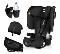 Siège enfant Lionelo Nelly i-Size 76-150 cm Réglage de l'inclinaison du dossier (4 positions), Montage : ISOFIX et ceinture Top-Tether - Noir