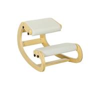 Siège ergonomique - siège assis-genoux - chaise assis genoux grand confort - bois bouleau tissu crème Crème G