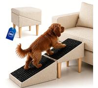 Siège & Escalier pour Chien Antidérapant 2 en 1 - Rampe et Marches pour Chiens & Chats Âgés - Marche ou Fauteuil - Mobilier Pliable et Esthétique pour Intérieur - 36 cm de Hauteur, Bou eige