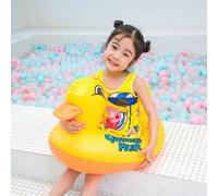 Siège Flottant En Forme De Canard Gonflable Pour Enfants, Siège De Natation Sûr Pour Bébés Et Tout-Petits, Anneau De Flotteur, Piscine Pour Garçons Et Filles, Voyage De Plage, Cercle De Natation